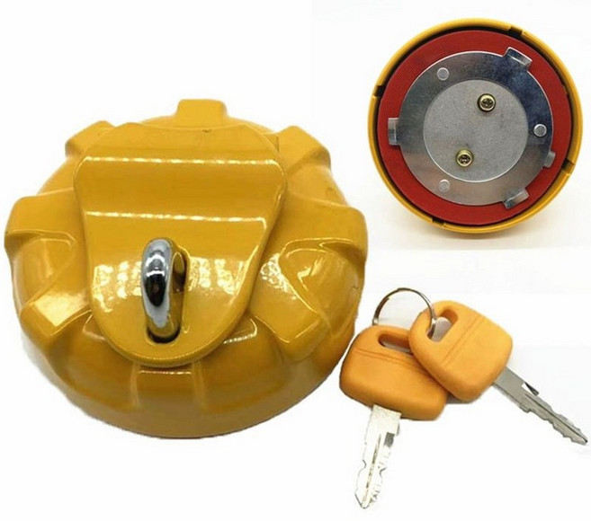 주유구캡 연료 캡 트럭 굴삭기 가솔린 탱크 덮개, 1개, 산이 335