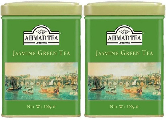자스민 녹차 잎차, 2개, 100g