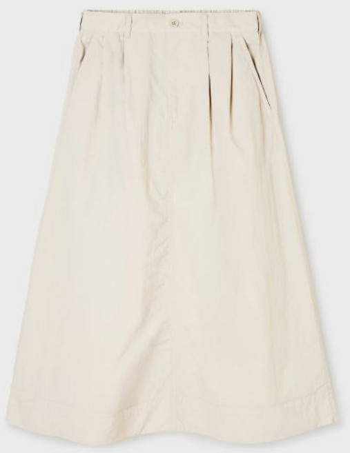 whoau Long Nylon Flared Skirt / WHWHG2484F