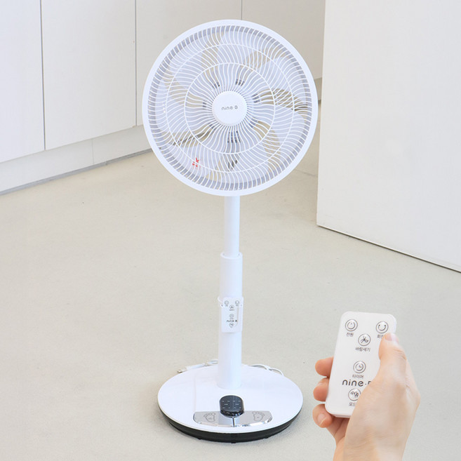아토만 나인블레이드 발터치 리모컨 스탠드 저소음 선풍기 서큘레이터형 가정용 자연풍 수면풍