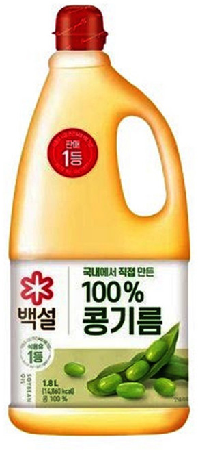 백설 대두유 1.8L onl+377AW, 1개