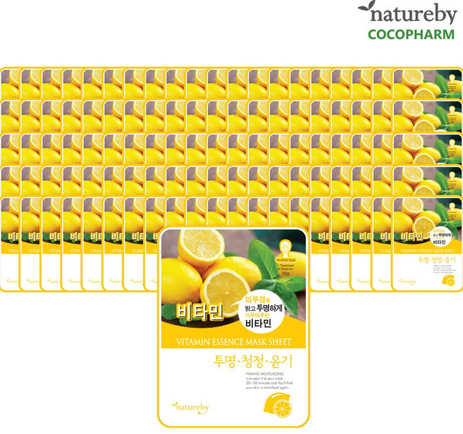 네이처바이 비타민 에센스 마스크팩, 90개입, 1개
