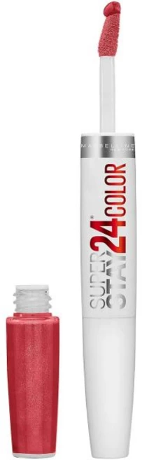 메이블린 슈퍼 스테이 24 2단계 리퀴드 립스틱 메이크업 보습 밤 퍼페추얼 플럼 퍼플 1 카운트로 오래 지속되는 고색소 컬러, 20 CONTINUOUS CORAL, 0.08 Fl Oz (Pack of 1) - 쿠팡