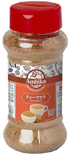 Ambika 티마살라 100g 차이 향신료 맛 생강 계피 카르다몬, 1개