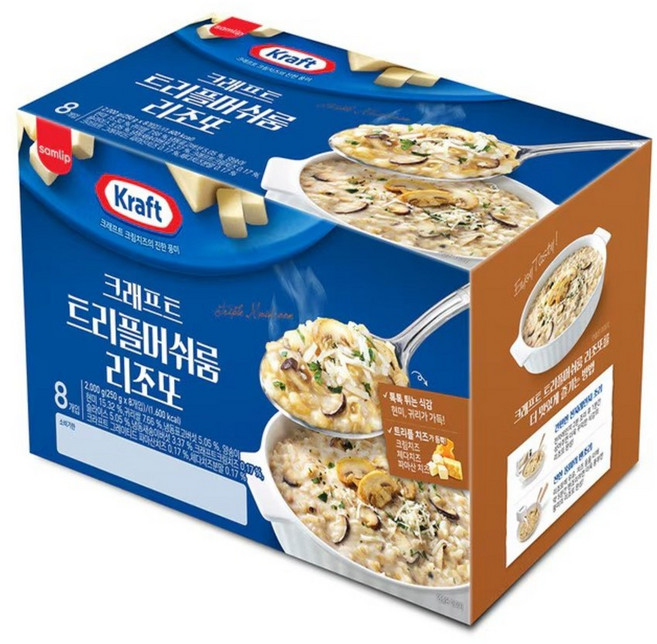 KRAFT 크래프트 트리플 머쉬룸 리조또, 8개, 250g