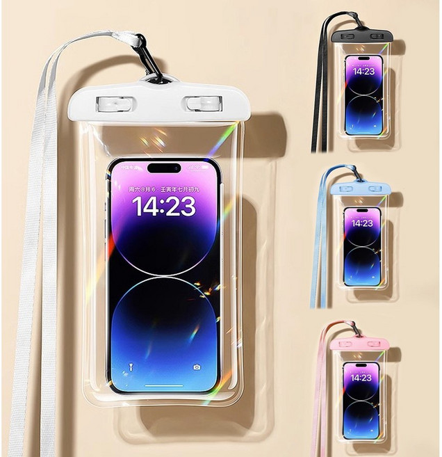 빅쏘 원터치 방수팩 1+1, 2개, 핑크