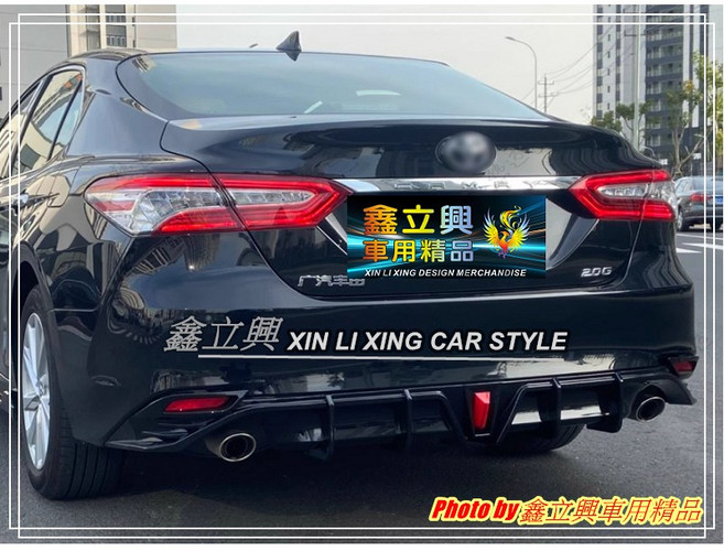 鑫立興 CAMRY 8/8.5 (18-24) GC款 雙出 亮黑 ABS 後下巴, 1個