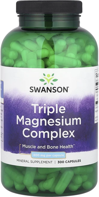 Swanson 트리플 마그네슘 복합체 400mg 캡슐 300정, Swanson트리플마그네슘복합체400mg캡슐300정, 1개 - 쿠팡