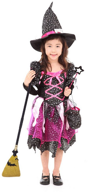 할로윈 고양이 마녀 코스튬 여아동 캐릭터 할로윈 옷 nys+9176oS