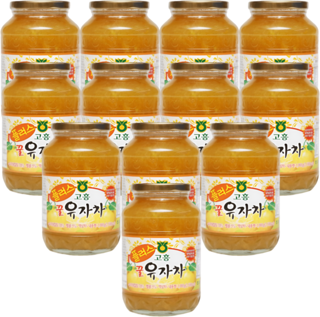 (최신제조상품) 고흥유자 품질인증 농협 100% 국산 꿀 유자차, 3개입, 4개, 1kg