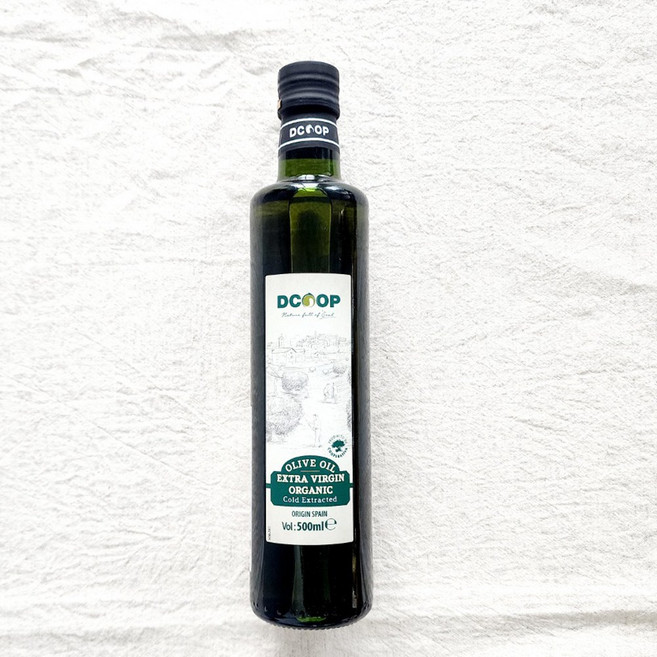 디쿱 유기농 냉압착 엑스트라버진 올리브유, 500ml, 2개