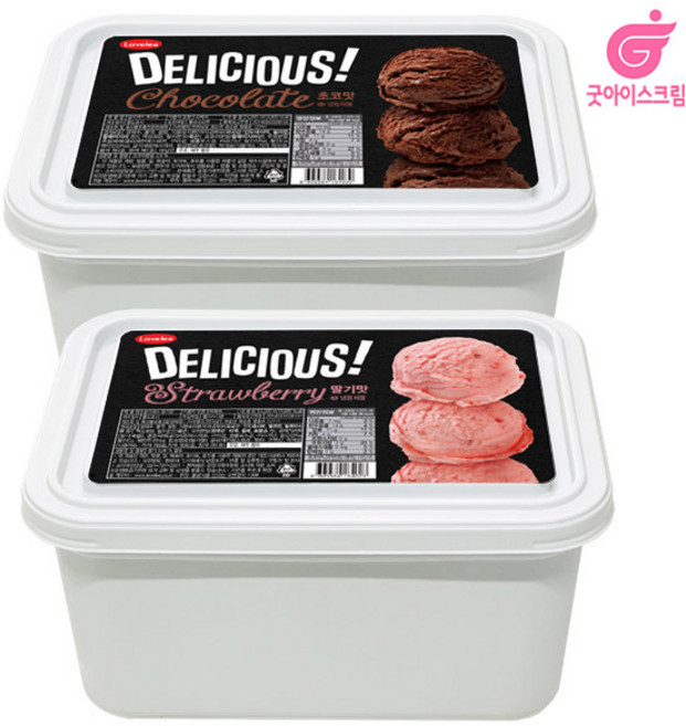 라벨리 딜리셔스 5리터 초코1+딸기1, 1세트, 5L