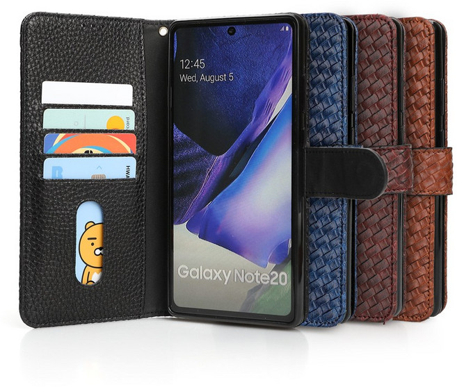 보니 LG용 위빙 가죽 지갑형 다이어리 핸드폰 케이스