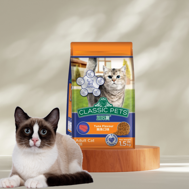 컴패니언 클래식 캣 사료, 1개, 1.5kg, 참치