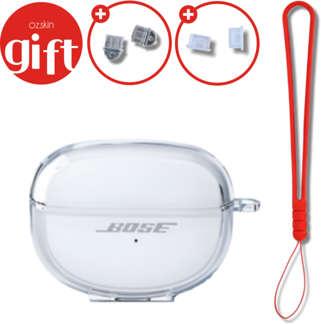 ozskin 보스 울트라 오픈 이어버드 TPU 케이스, 레드