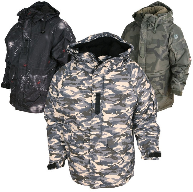 사우스플레이 보드복상의 방수 방한 겨울용 아우터 야상점퍼