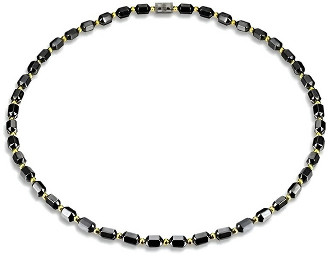 [히트 반값] 흑자석 보건 목걸이 남녀 공용 흑색 자석 목걸이 혈당 조절건강 관리체중 감량