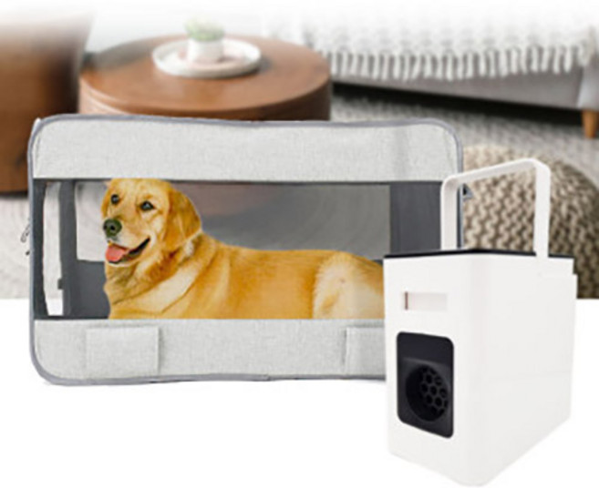 [본사특가할인]뽀송하개 접이식 펫 드라이룸 SP-10D 소형견 중형견 털 말리기 털 건조기 드라이어+접이식 드라이룸 세트 구성, 1개