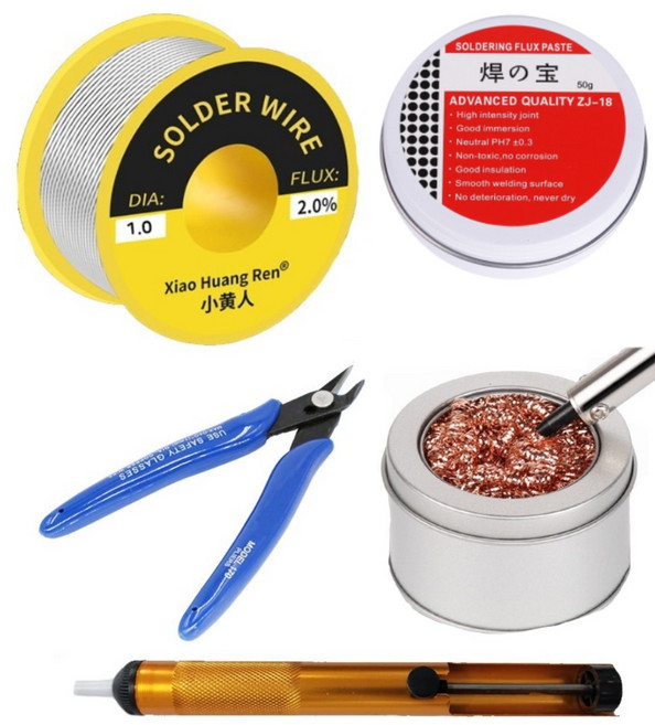 땜납 50g 100g 솔더페이스트 납흡입기 인두스탠드 리무버 핀셋, 1개