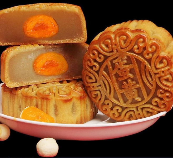 중국 월병 광동식 고급 월병 중국빵, 10개, 100g