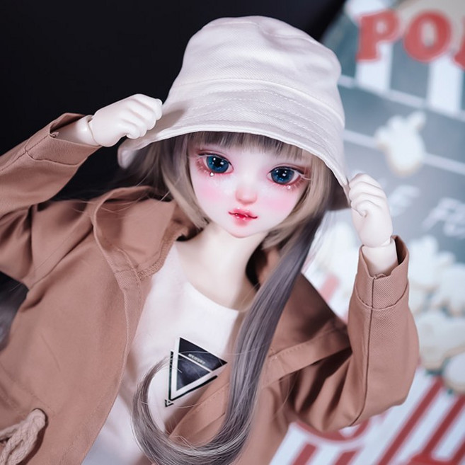 구체관절인형 악세사리 버킷 햇 모자 42cm급 인형용 MSD (모자만 인형미포함), 1개