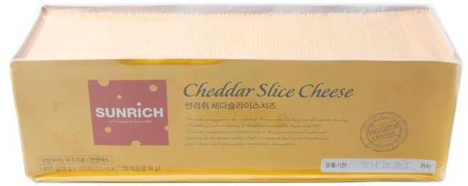 썬리취 체다슬라이스치즈 1.8kg, 26개