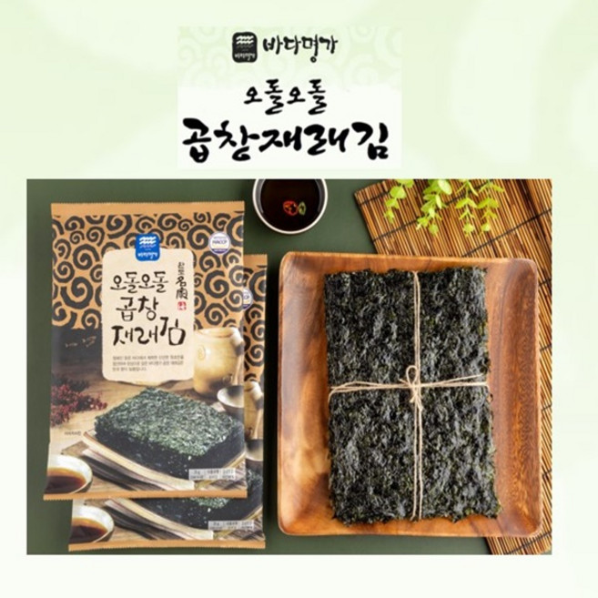 바다명가오돌오돌곱창재래김 (조미) 5매 x 10봉, 25g, 10개