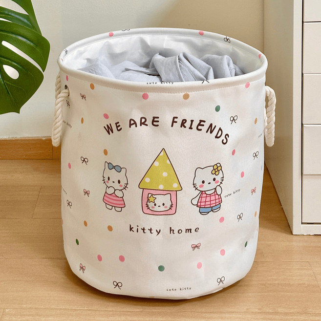 可愛髒衣簍可摺疊家用衛生間髒衣服收納筐浴室宿舍臥室大號髒衣籃, 1個, 如图
