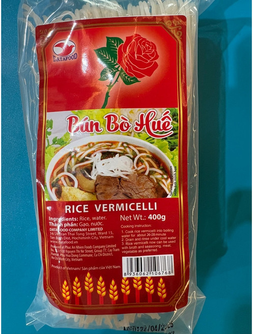 DATAFOOD 베트남 쌀국수 분보후에 분보면 bun bo hue, 5개, 400g