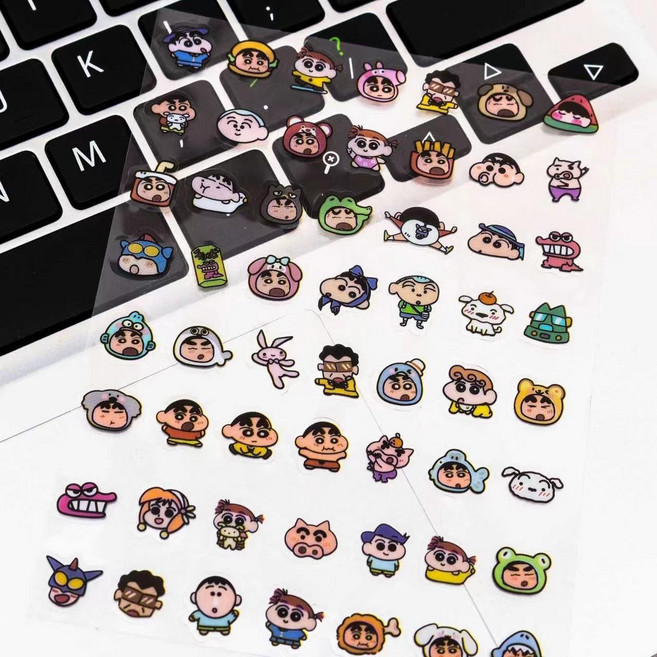 픽한가득 귀여운 짱구 패미리 네일 스티커 1세트, 2개, 장난꾸러기