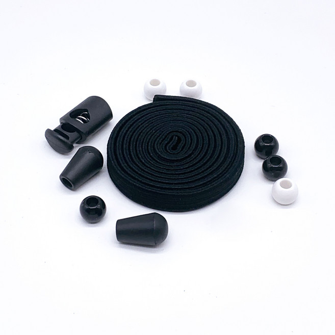 오호라스튜디오 롤롤 납작이 수제수경끈, 16블랙