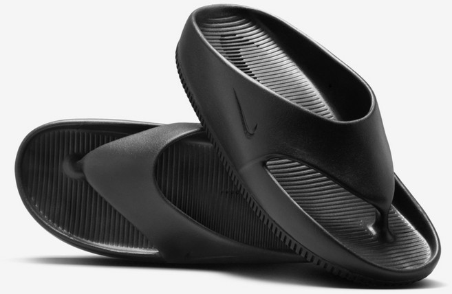 [국내매장판] 나이키 캄 여성 플립플랍 쪼리 키높이 실내화 블랙