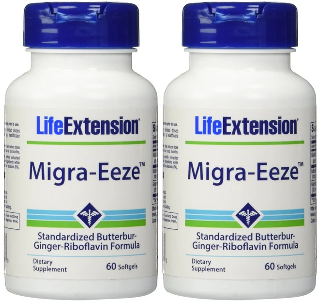 Life Extension Migra-Eeze 라이프 익스텐션 미그라-이즈 비타민 B 60정 2팩 - 쿠팡