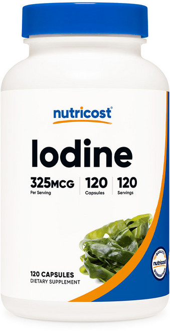 뉴트리코스트 아이오딘 요오드 325mcg 120캡슐 1병, 120정, 1개