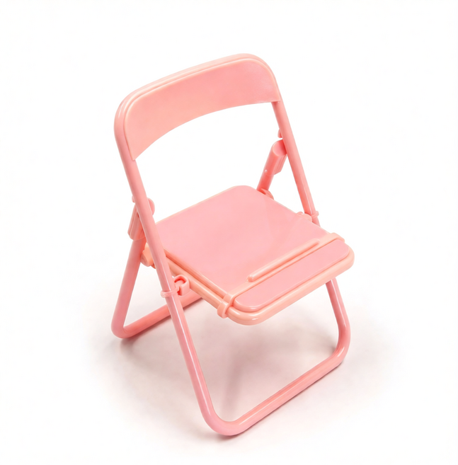 플래그잇 미니의자 모양 스마트폰 거치대 인테리어 소품, 1개, 핑크