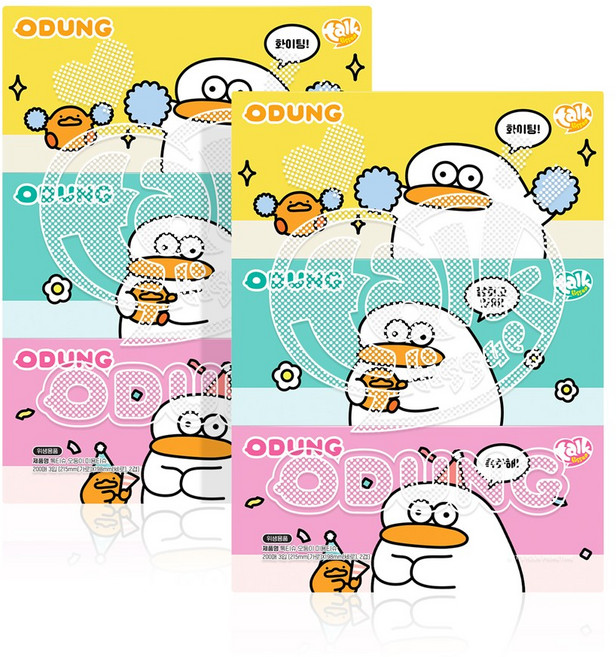 톡티슈 오둥이 미용티슈 200매 3입 2팩, 6개