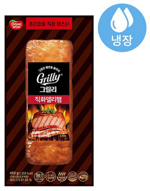 [동원] 그릴리 직화델리햄 450g, 1개