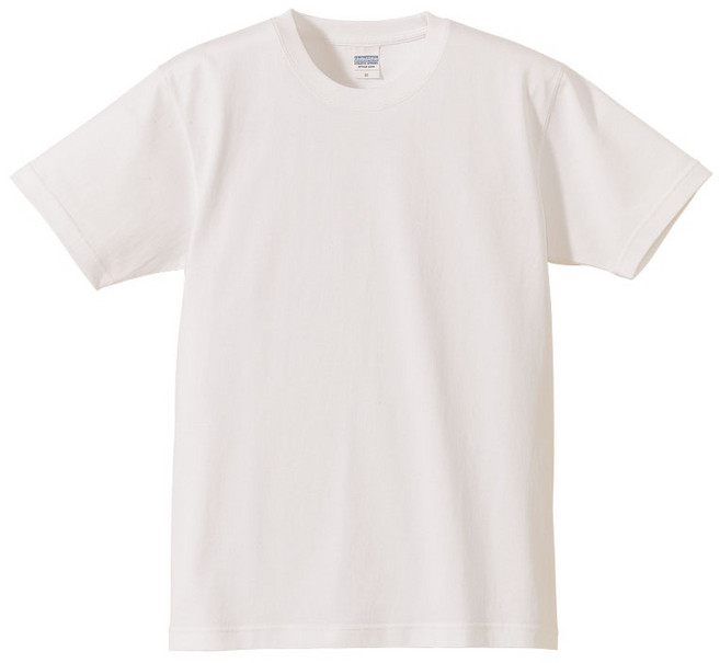 United Athle 7.1oz頂級重磅Tee 休閒純棉短T 簡約素T流行款, 白色