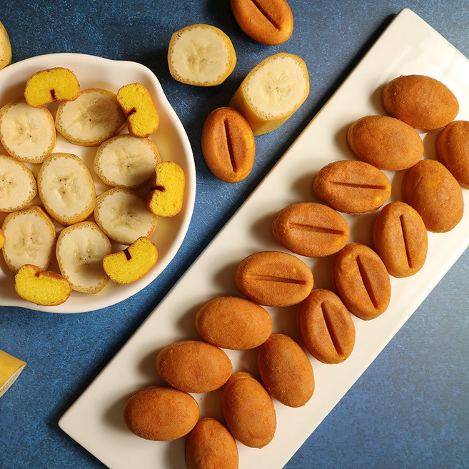 커피콩빵 바나나맛 카페 디저트 어린이간식, 8개, 450g