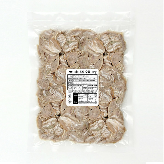 돼지뽈살 수육 슬라이스 1kg, 1개