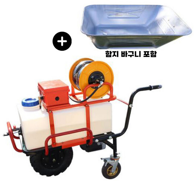 대덕테크 주행식 분무기 PS100W 충전분무기 100리터 100M 호스 전동 운반차 겸용, 단일, 1개