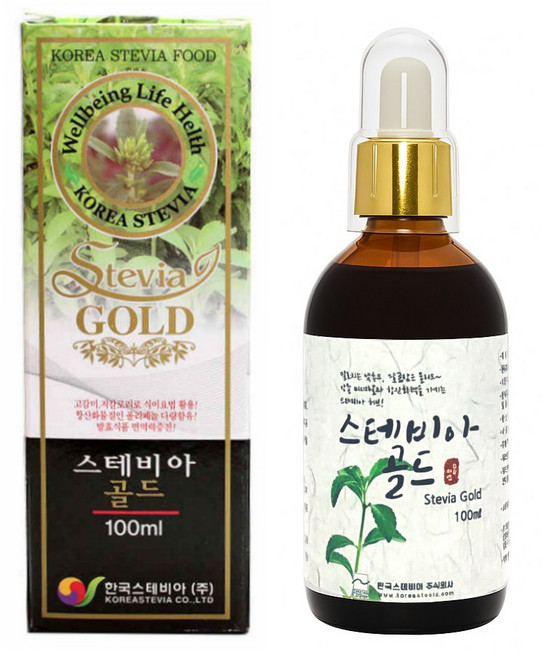 설탕의 100배 천연 감미료 스테비아 골드 농축액(100ml), 1개, 100ml