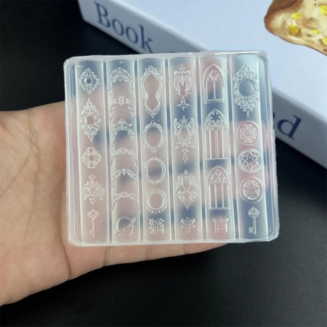 3D 몰드 실리콘 네일 아트 장식 DIY 꽃 리본 앵글 윙 템플릿 쥬얼리 공예 투명, A1