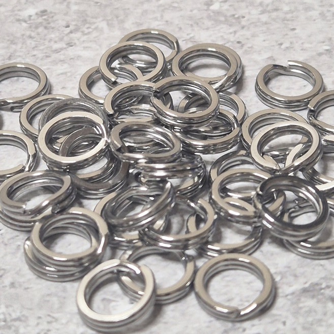 다미끼 빅게임 스플릿 링 방어 부시리 지깅 링, 1개, 30개입