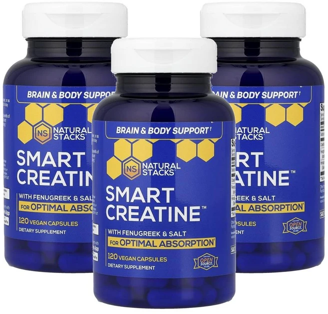 내추럴 스택스 스마트 크레아틴 Natural Stacks Smart Creatine™ 120정 - 쿠팡