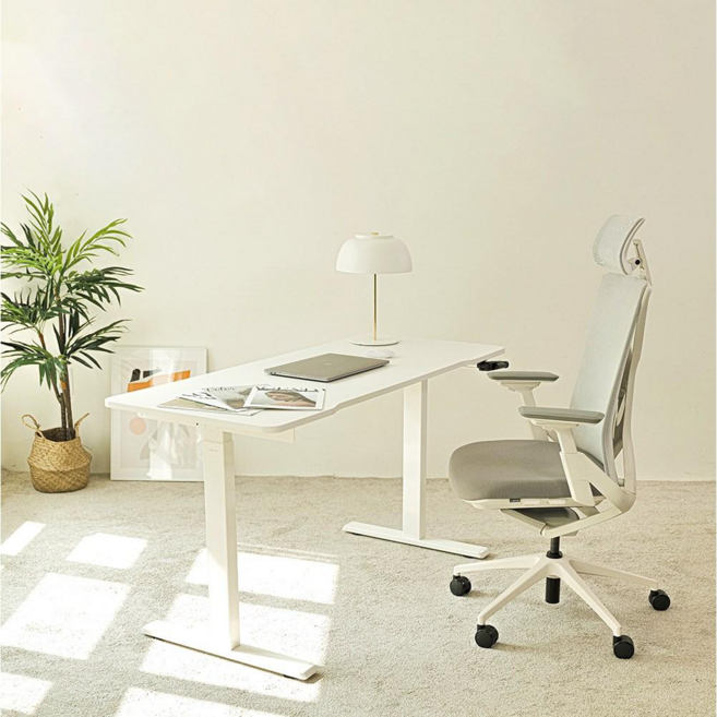 루나랩 높이조절 스탠딩 책상 높낮이조절 수동 모션데스크 1200, 수동 블랙 (커브형), 1200mm