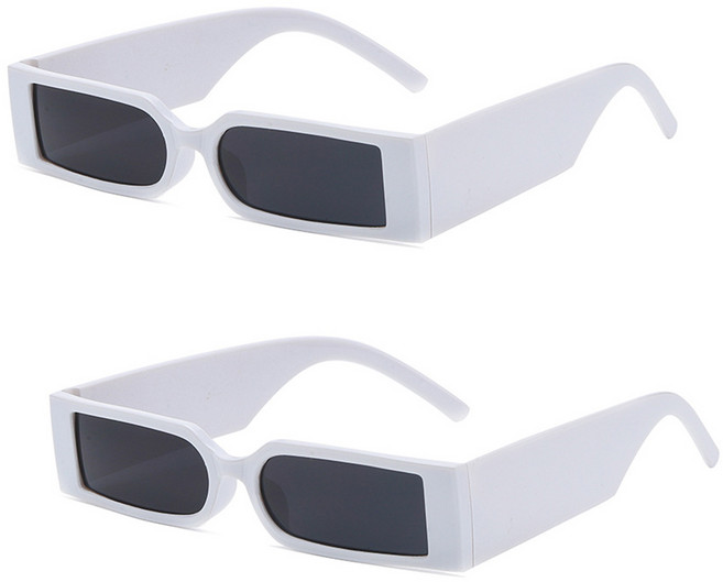 리빙듀오 인싸선글라스 안경 인생네컷 할로윈 2개 한세트, 038.클론선글라스 화이트(127)