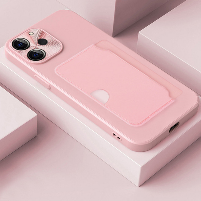 아이수트 메탈 렌즈 프레임 카드수납 핸드폰 케이스 + 스크레치 방지필름 METAL LENS TYPE CARD POKET SILICON JELLY CASE