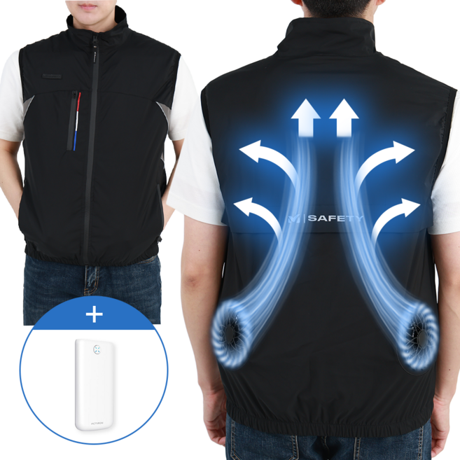 밀레 에어 선풍기조끼 10000mAh 배터리 포함