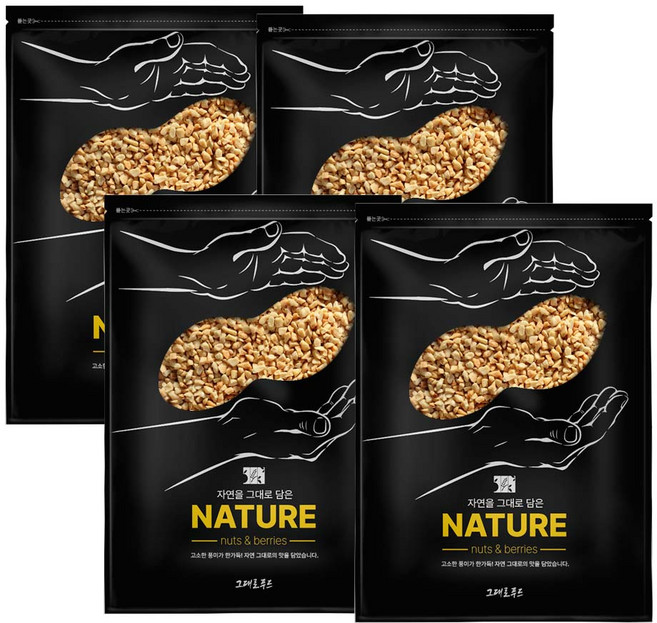 그대로푸드 볶음 분태땅콩 1 kg, 4개, 1kg